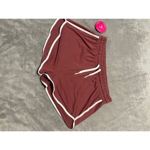 Always Athletic Shorts‎ White Trim Lounge Running Maroon XL